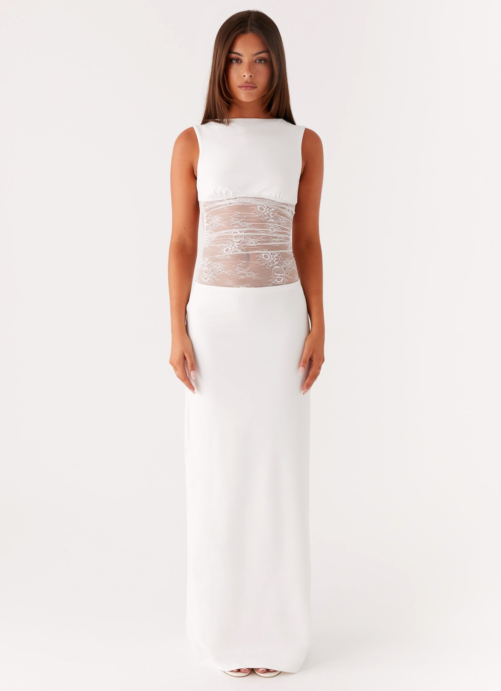 Medina Lace Backless Maxi