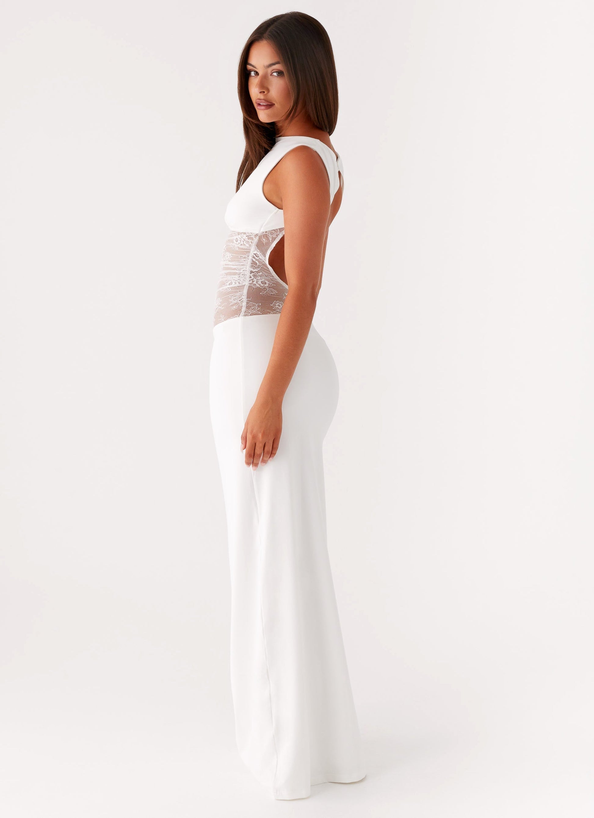 Medina Lace Backless Maxi